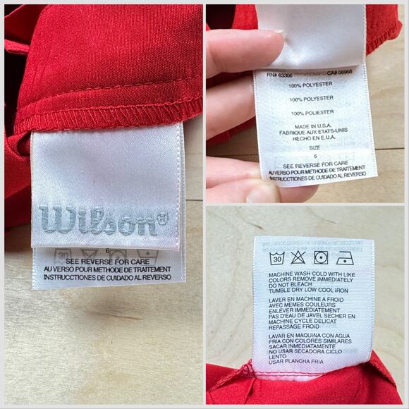 Vintage 1980s Red Pleated Mini Tennis Skirt - Picture 5 of 7